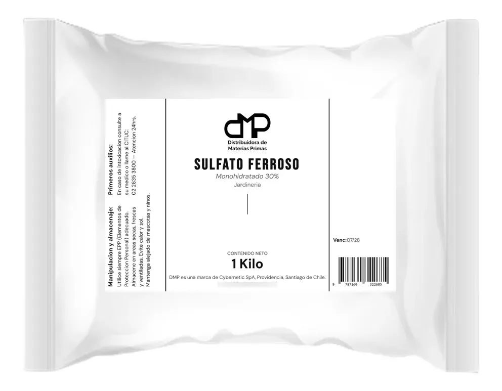 sulfato ferroso Sulfato Ferroso Monohidratado 1 Kg Para Jardinería - Imagen 1